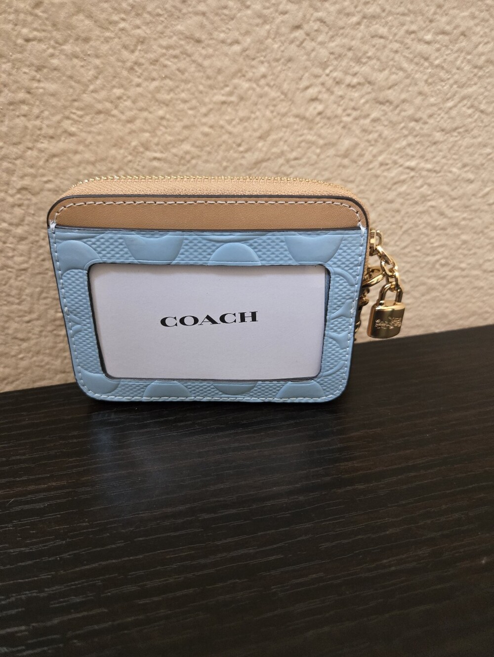 Coach Zip Card Case In Signature Leather - Picture 7 of 13